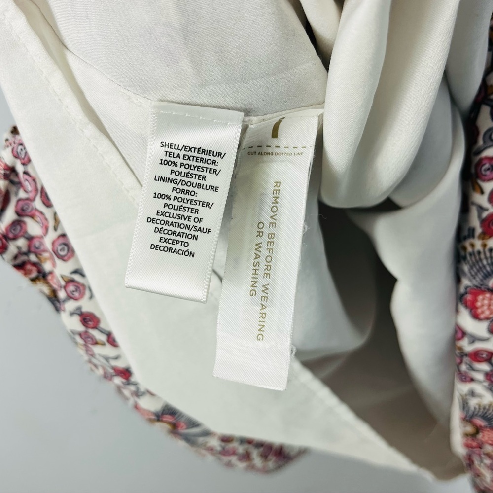 Loft Size Xs Chiffon Shift Flutter Sleeve Boho Mi… - image 4